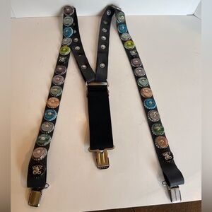 Vintage Little Earth Suspenders  New Without Tags